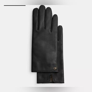 Coach Leather Tech Gloves